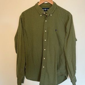 L Green Ralph Lauren Dress Shirt
